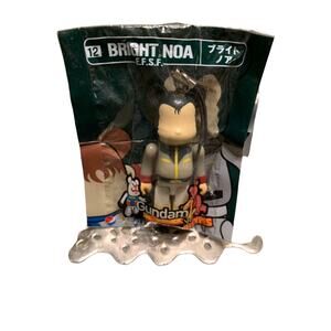 Bright NOA Bearbrick 70 % Pepsi x‎ Gundam Collab Limited Medicom Toy Keychain